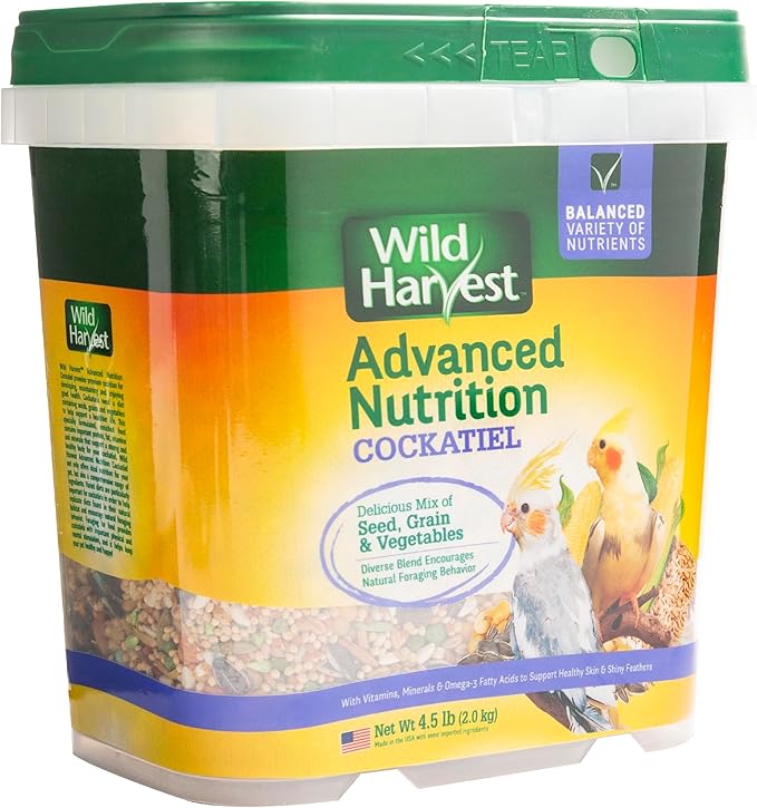 Wild Harvest WH-83541 Wild Harvest Advanced Nutrition Diet for Cockatiels, 4.5-Pound