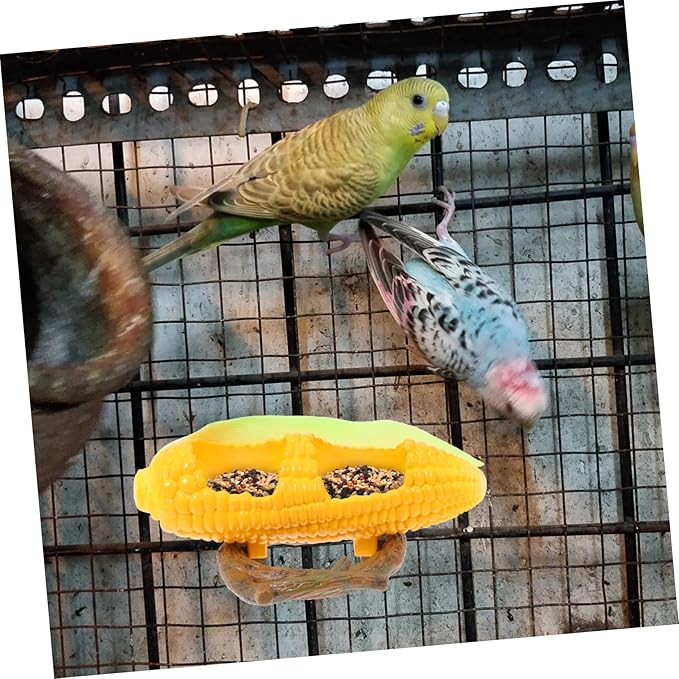BESPORTBLE 1pc Feeding Box -slide Pet Feeder Pet Birds Feeder Bowl Bird Feeding Dish Cup Pet Bowl Food Bowl Rabbit Feeder Bird Drinking Water Food Box Plastic Tiger Skin Peony re-usable