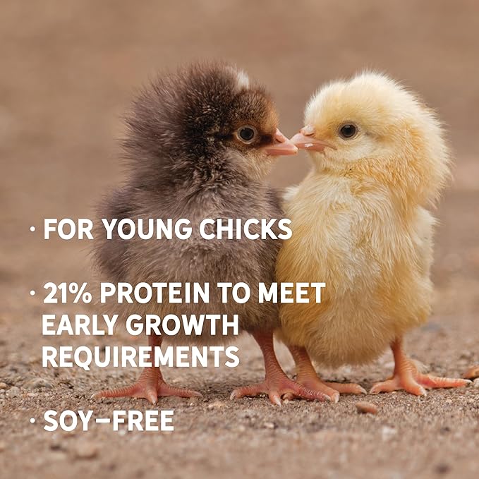 New Country Organics | Starter Feed for Baby Chicks | Soy-Free | 21% Protein | Certified Organic and Non-GMO | 40 lbs