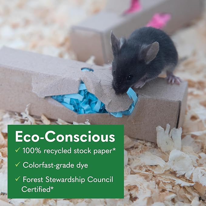 ECO BEDDING 99% Dust Free Paper Bedding for Small Pets and Birds, Eco-Nest Pack