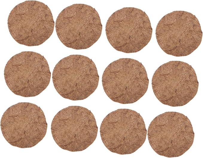 Sosoport 12pcs Coconut Bird Nesting Pad Pigeon Egg Mat Bird Eggs Mat Breeding Accessory Breathable and Washable