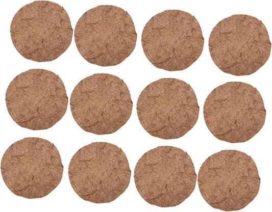 Sosoport 12pcs Coconut Bird Nesting Pad Pigeon Egg Mat Bird Eggs Mat Breeding Accessory Breathable and Washable