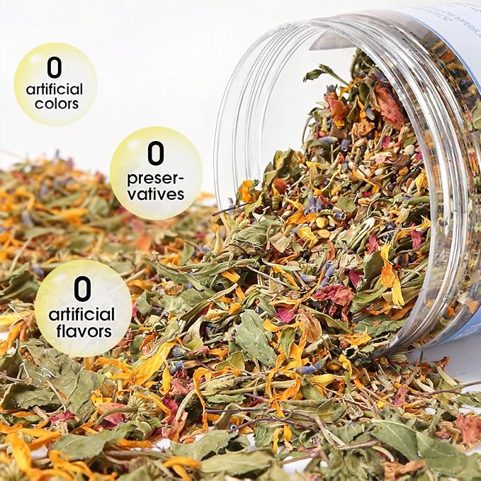 Abizoo Cockatiel & Conure Birds Foods Treats Seed Supplement for Love Birds Quaker Parrot Parakeets Digestive Health & Feather Support with Chia Flax Seeds Calendula Natural Comida para Pajaritos