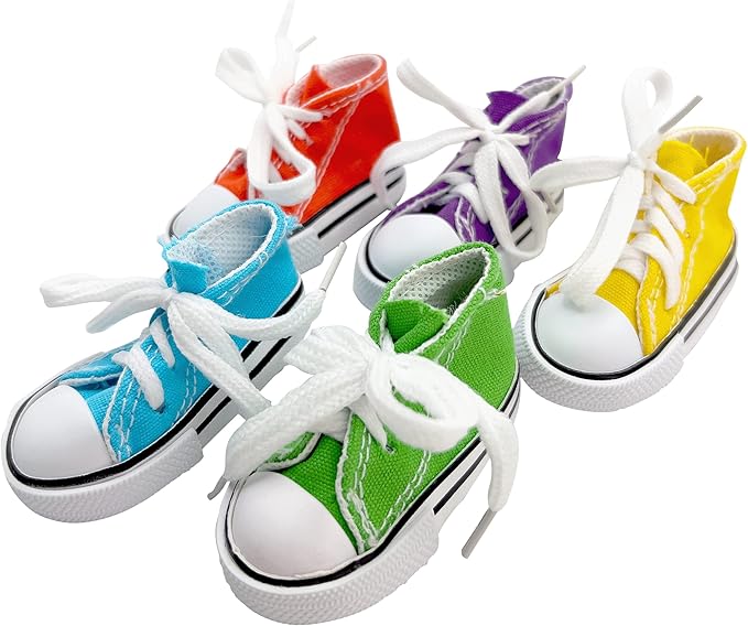 5000 Pk5 Sneaker Shredders by M&M - Ultrafun Cotton and Rubber Pet Safe Foot Toys, Stuff with Foraging and Treat Material, Great Fun for Beaks, Fun for Pets and Breeds