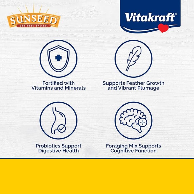 Vitakraft Vita Smart Gourmet Cockatiel and Lovebird Food - Vitamin-Fortified - Daily Pet Bird Food 4 Pound (Pack of 1)