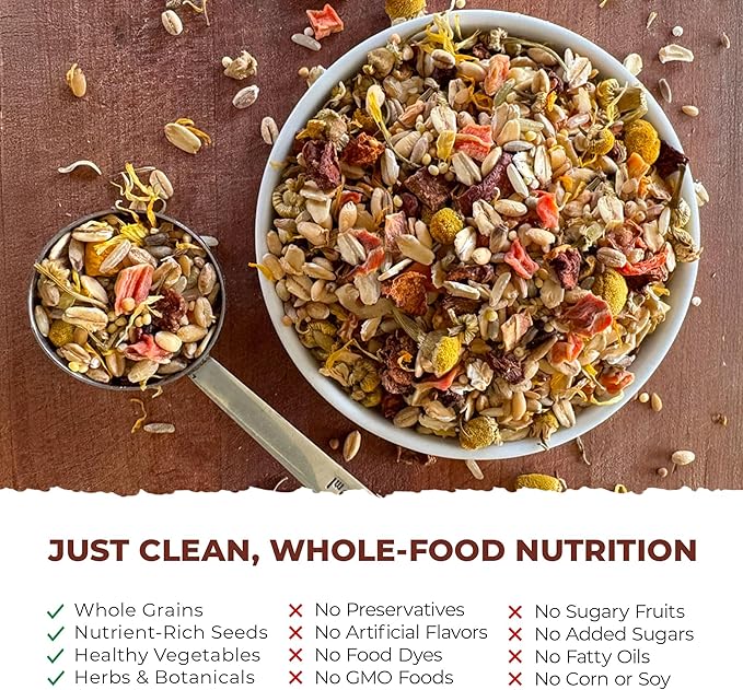 Blissful Balance Organic Parakeet Food, USDA Certified, Non-GMO, for Parakeets and Budgies, 1 lb