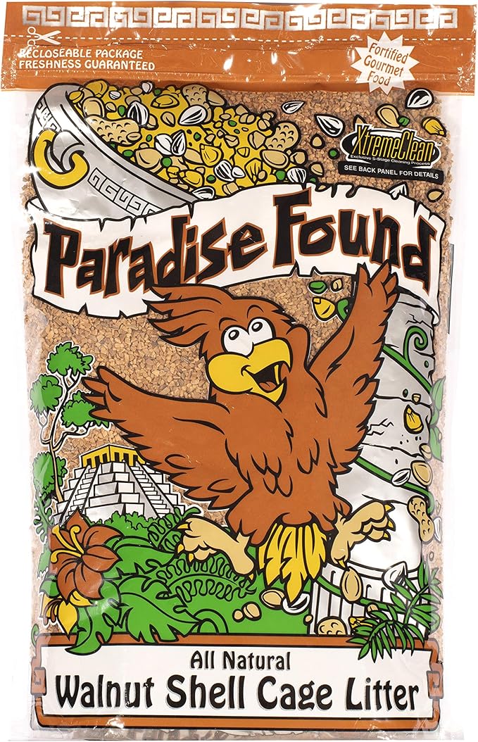 Paradise Found All Natural Walnut Shell Cage Litter (10lb)