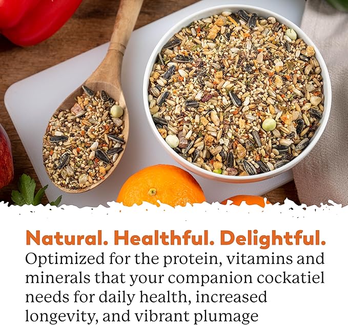 Dr. Harvey's Colossal Cockatiel Blend, All Natural Daily Food for Cockatiels (4 pounds)