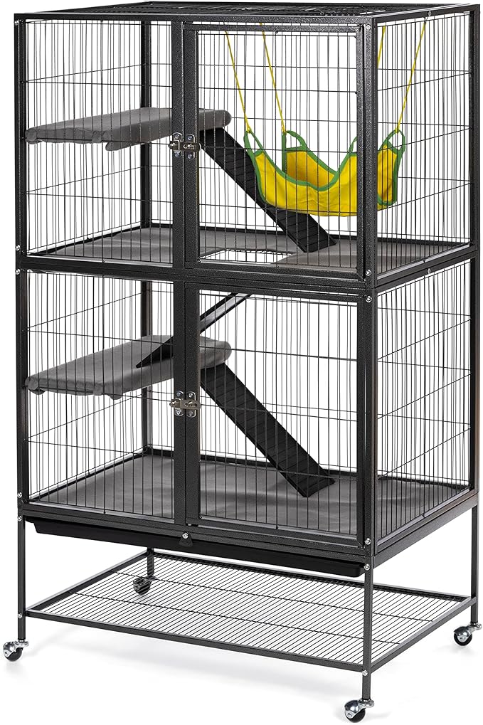 Prevue Pet Products Ferret Cage Plush Fitted Platform Cover Set Gray, 20.5" L x 10.3" W x 0.5" Th