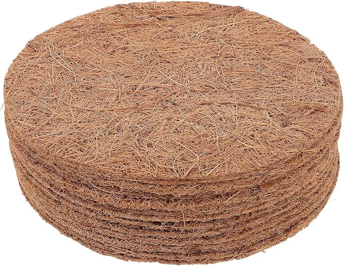 Healeved Pigeon Nest Mat Natural Coconut Fiber 7.87X7.87In Eco-Friendly Bird Nesting Pads for Pigeon Breeding Homing and Comfortable Pet Nest Supplies