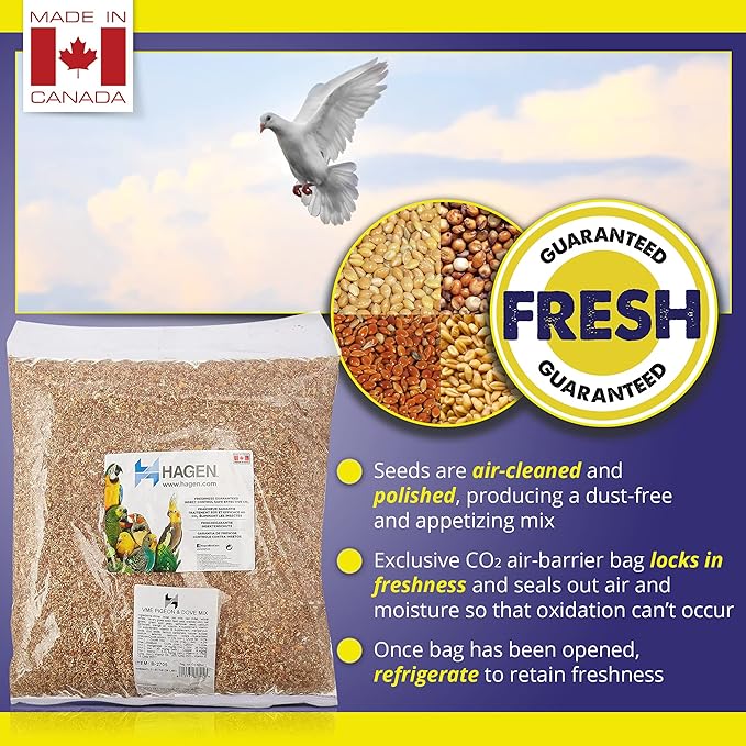 Hagen Pigeon & Dove Seed Mix with White Millet Bird Seed – Complete Bird Food for Pigeons & Doves – Premium Dust-Free Seed Blend with Vitamins & Minerals