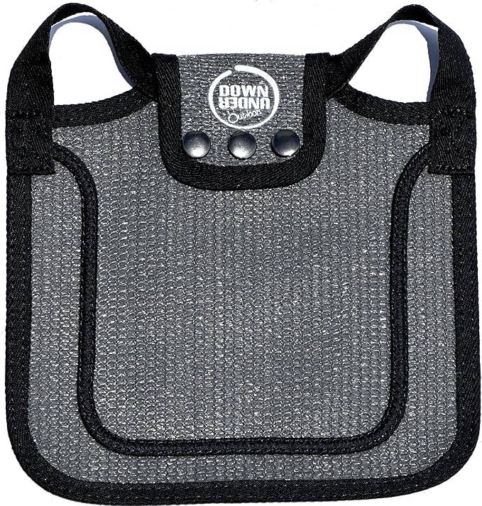 DOWN UNDER OUTDOORS Chicken Saddle with Adjustable Straps for Medium and Large Hens, Chicken Apron, Poultry Saver, Pet Supplies, Including Shoulder Cover (Grey Mesh)