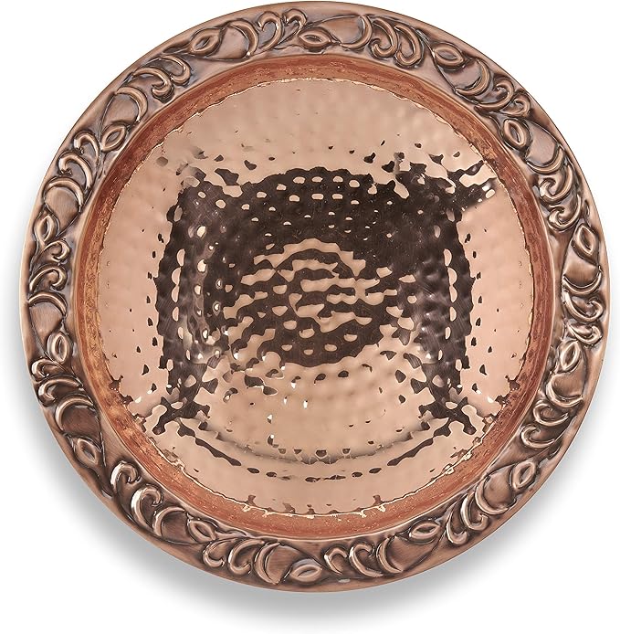 Good Directions Polished Copper Bird Bath on Garden Pole 13"