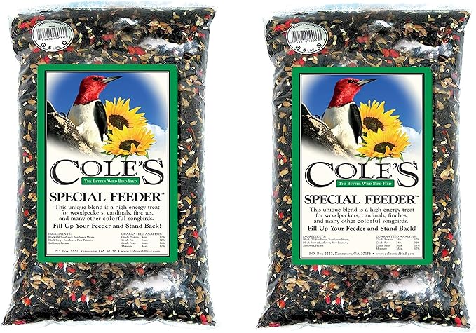 Coles Wild Bird Products Special Feeder Bird Food 20 lb (Pack of 2)