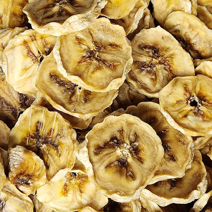 Dehydrated Banana Chips | Treats for Pet Parrots, Birds, Dogs, Hamsters, Guinea pigs, Ferrets, etc. | Small Business | Handmade (4 Ounces)