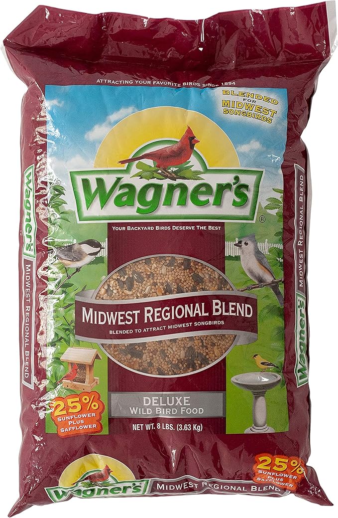 Wagner's 62009 Midwest Regional Blend Wild Bird Food, 8-Pound Bag