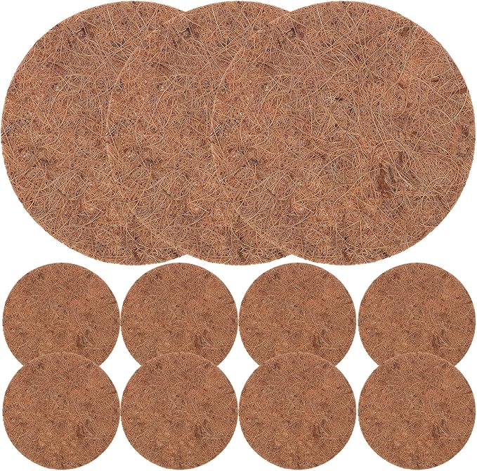 Healeved Pigeon Nest Mat Natural Coconut Fiber 7.87X7.87In Eco-Friendly Bird Nesting Pads for Pigeon Breeding Homing and Comfortable Pet Nest Supplies