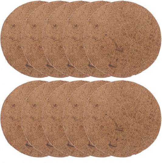 POPETPOP Pigeon Nest Mat Nesting Pads: 10PCS Bird Nesting Materials Bird Breeding Nest Bird Eggs Mat Coconut Fiber Substrate Bird Nest