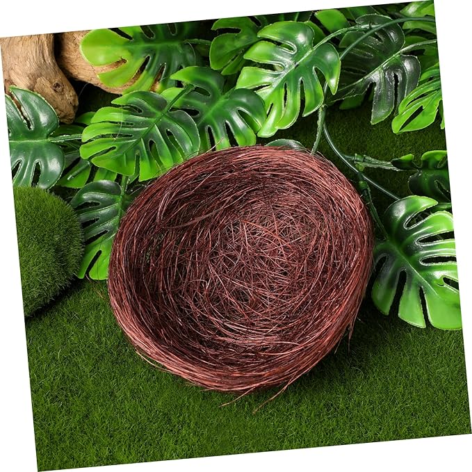 Cabilock 10pcs Natural Woven Birds Nests for Home Decoration Artificial Bird Nest for Parakeets Cockatiels and Decor