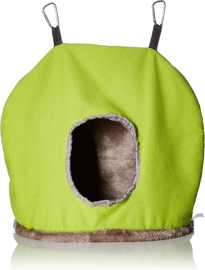 Prevue Pet Products BPV1165 Plastic/Fleece Snuggle Sack Bird Nest, Jumbo