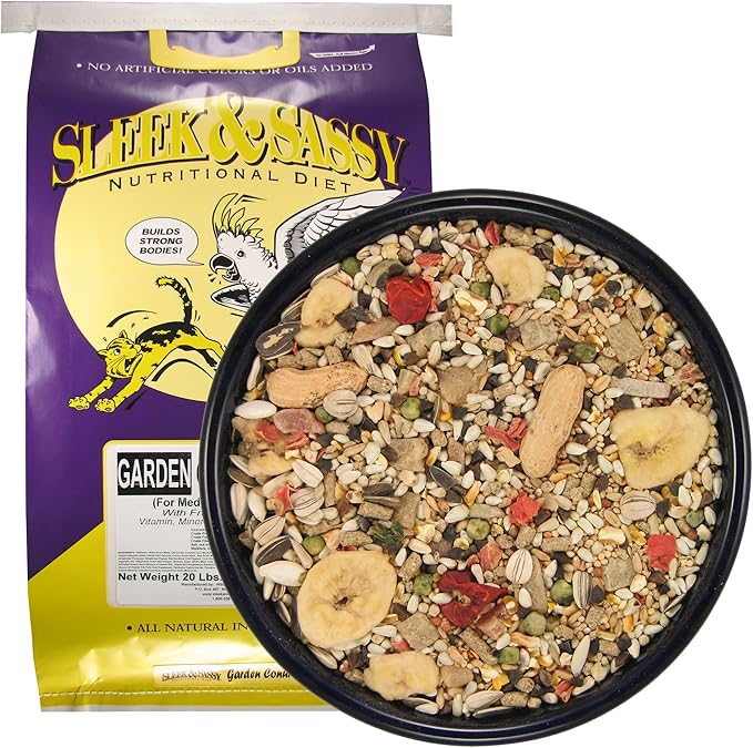 SLEEK & SASSY Garden Conure Parrot Food (20 lbs.)