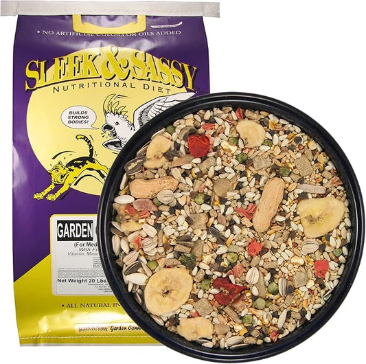 SLEEK & SASSY Garden Conure Parrot Food (20 lbs.)