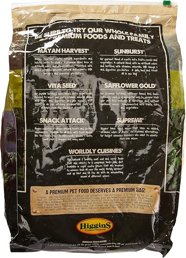 Higgins 466164 Vita Seed Canary Food For Birds, 25-Pound