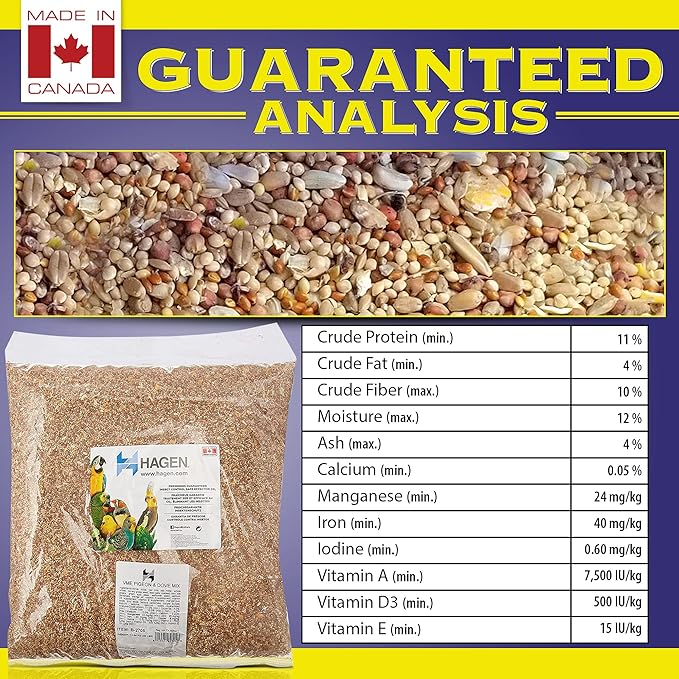 Hagen Pigeon & Dove Seed Mix with White Millet Bird Seed – Complete Bird Food for Pigeons & Doves – Premium Dust-Free Seed Blend with Vitamins & Minerals
