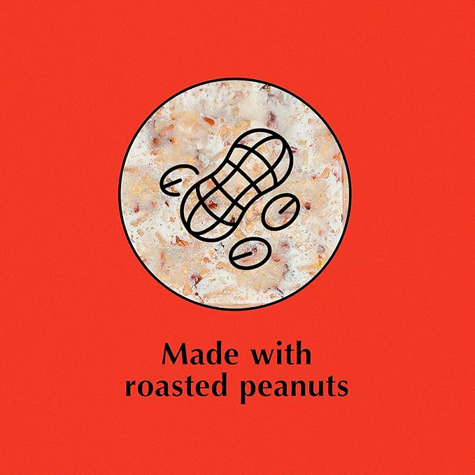 C&S Peanut Suet Treat, Suet Cakes for Wild Birds Including Nuthatches, Woodpeckers and Chickadees, Pack of 8