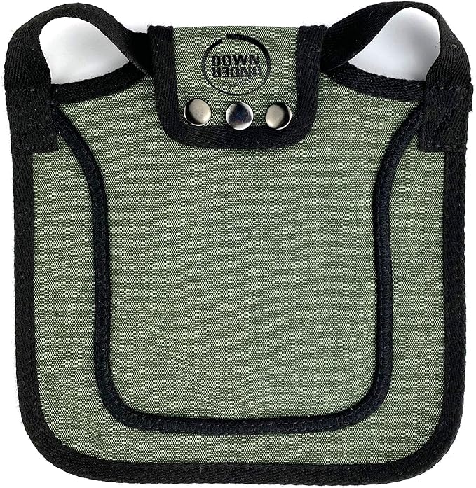 DOWN UNDER OUTDOORS Medium-Large Chicken Saddle with Adjustable Straps, Chicken Apron, Poultry Saver, Pet Supplies, Including Shoulder Cover (Green)