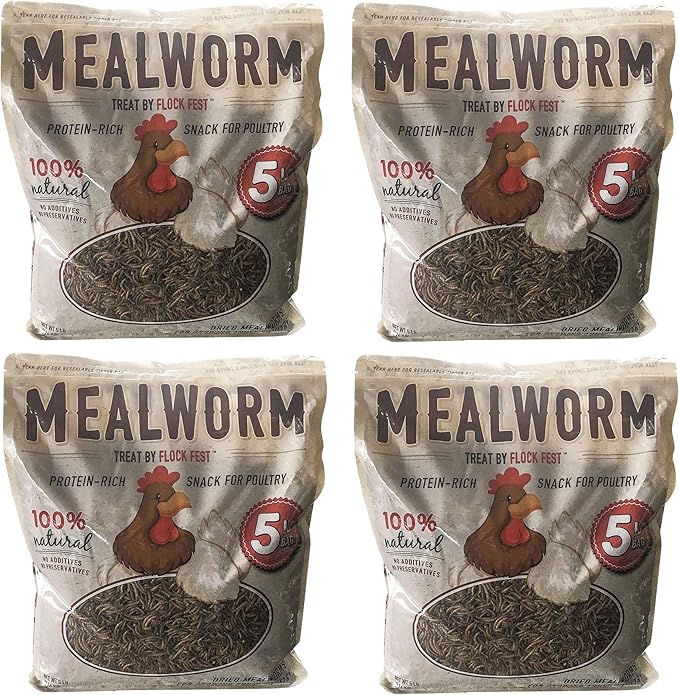 Buffalo Tools DMW54PC 5Lb Dried Mealworm 4 Piece
