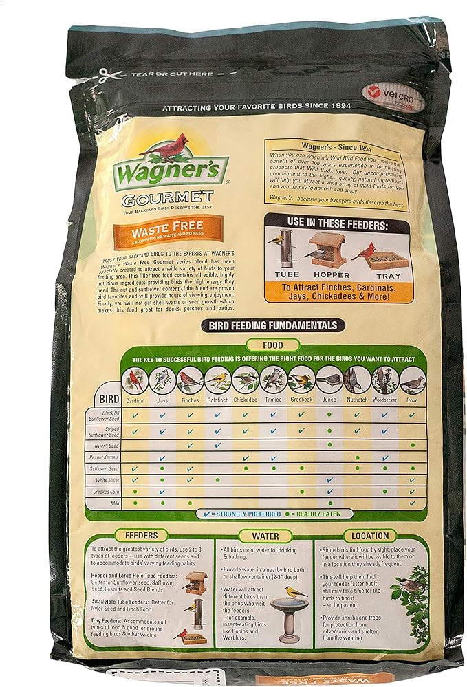 Morning Song Clean & Free Wild Bird Food + Wagner's Waste Free Gourmet Bird Food