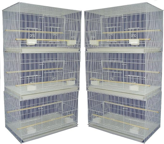 Small Breeding Cages, Pack of 6, 24 x 16 x 16 H inches, White