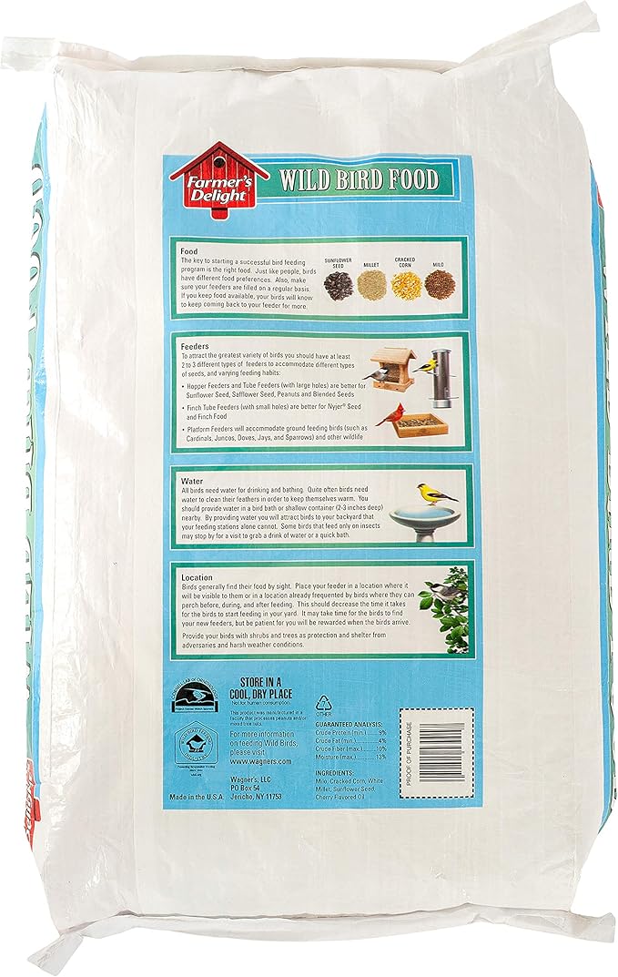 Wagner's Farmer's Delight Wild Bird Food with Cherry Flavor Eastern Regional Wild Bird Food Bundle (20 lbs Each)