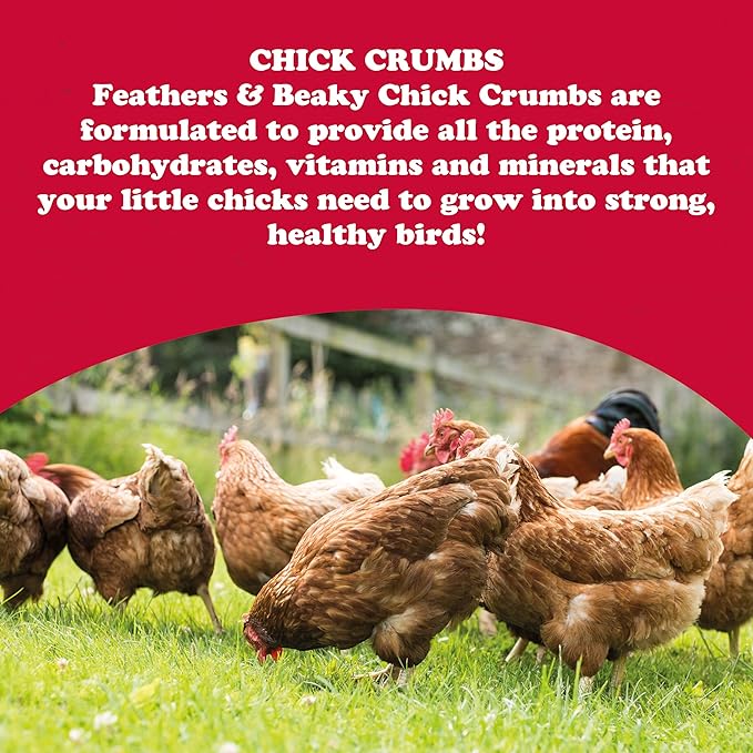 Spikes Feathers & Beaky Free Range Feed Chick Crumbs 4Kg