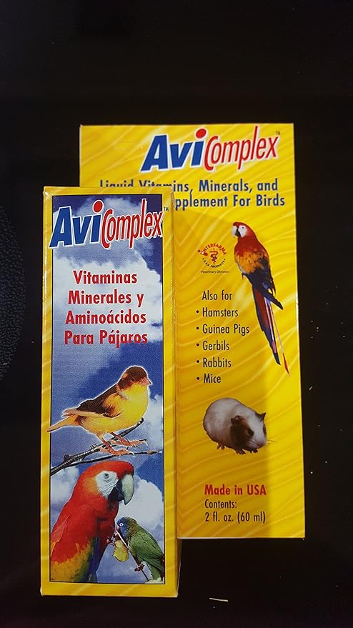 INTERFARMA AVICOMPLEX Liquid Vitamins Minerals &AMINOACIDS Supplement for Birds & Small Animals