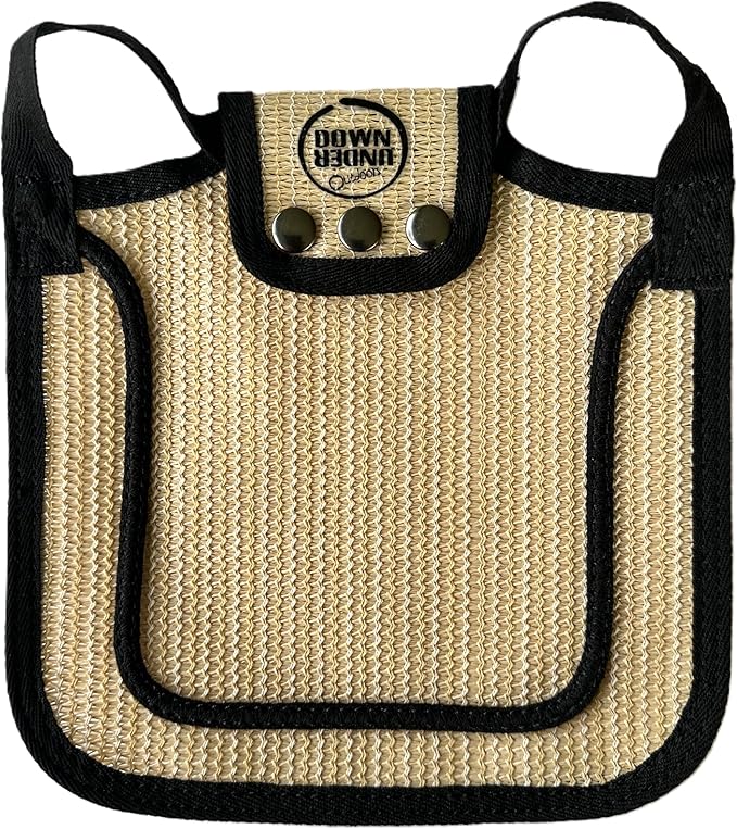 DOWN UNDER OUTDOORS Medium-Large Chicken Saddle with Adjustable Straps, Chicken Apron, Poultry Saver, Pet Supplies, Including Shoulder Cover (Sand Mesh)…