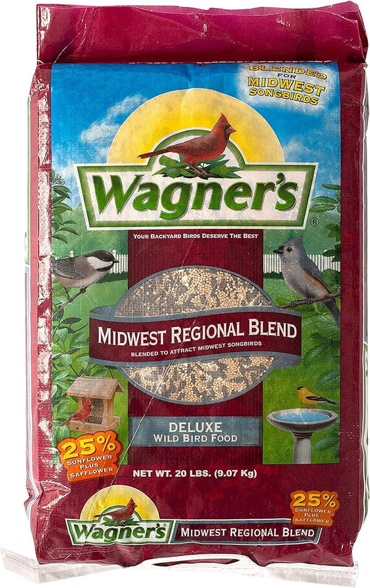 Wagner's 62006 Midwest Regional Blend Wild Bird Food, 20-Pound Bag
