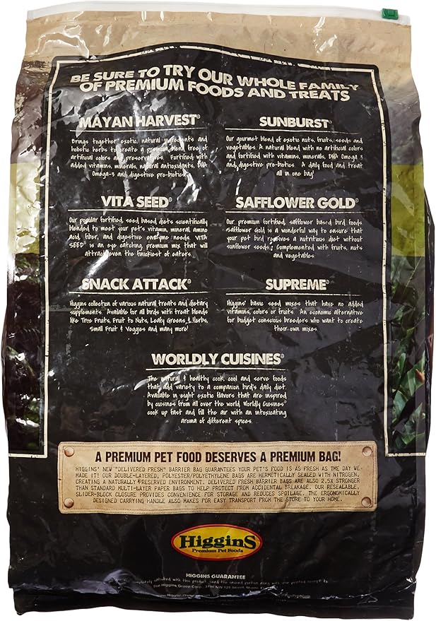 Higgins 466251 Higg Intune Food For Conure/Cockatiel, 18-Pound