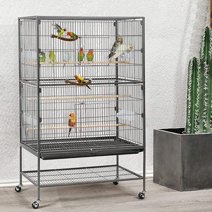 Rypet Natural Wood Bird Perch, U-Shaped Safe Chew & Rest Perch for Parakeets, Cockatiels, Lovebirds, Budgies & Small Conures – Durable Non-Toxic Cage Accessory