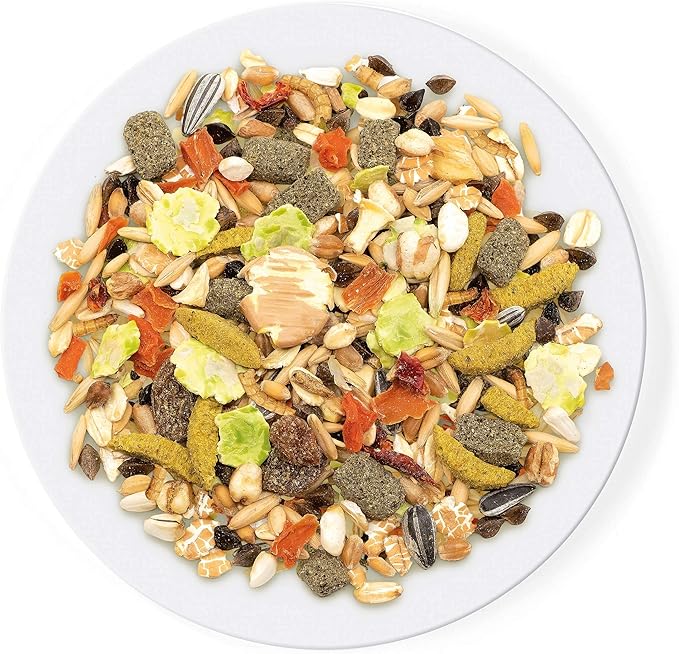 Witte Molen Pure Hamster Food Seed Mixture Mealworms, Sunflower Seeds, Puffed Rice, Grape Nuts, No Artificial Preservatives Dry Food, 1.7 lbs (5 Pack)
