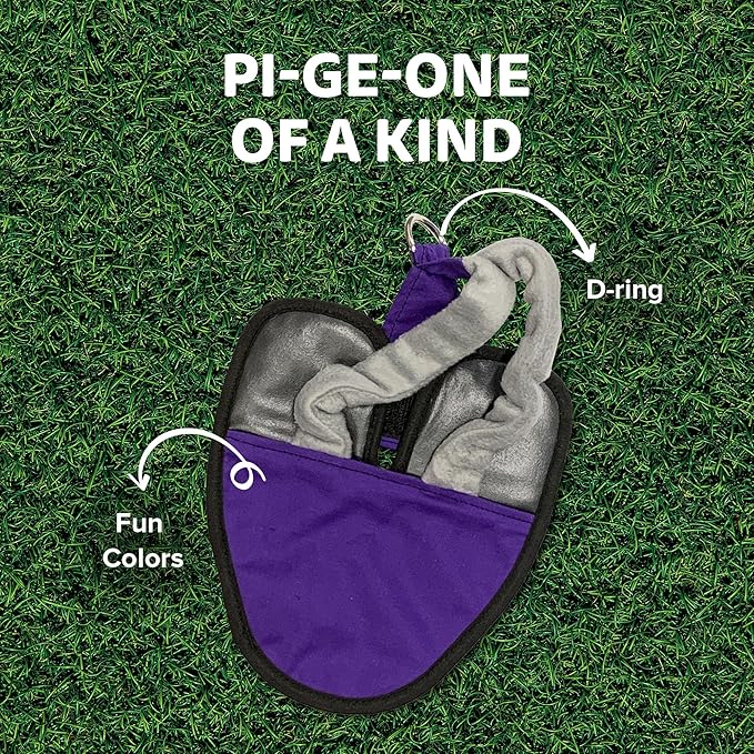Hen Holster Premium Starter Kit - Bird Diaper, Wrap Around for Larger Pigeons, Small Breed Hens & Roosters - Leak-Proof, Comfortable Bird Harness with Sewn-in Liner & Hook & Loop Closure - XS, Purple