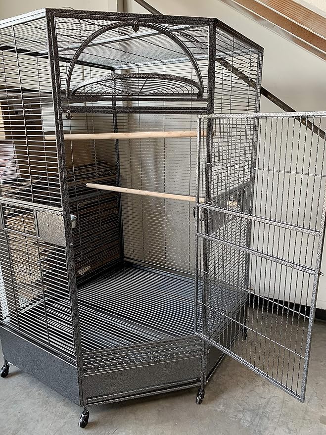 Parrot Escape Jumbo Corner Bird Cage Aviary (X-Large)