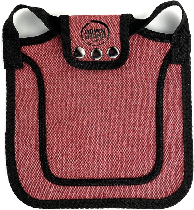 DOWN UNDER OUTDOORS Medium-Large Chicken Saddle with Adjustable Straps, Chicken Apron, Poultry Saver, Pet Supplies, Including Shoulder Cover (Burgundy)