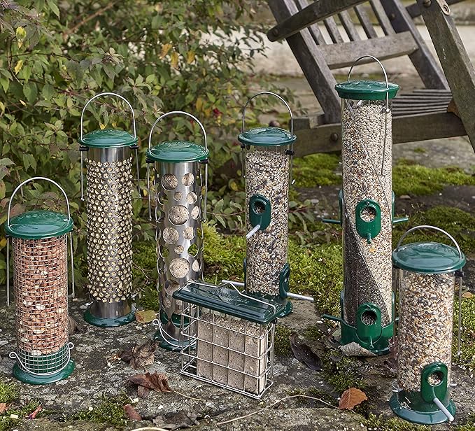 Peckish All Weather Metal Nyjer Seed Bird Feeder, Large